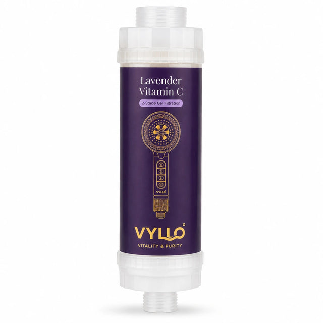 VYLLO Lavender Vitamin C inline shower filter cartridge